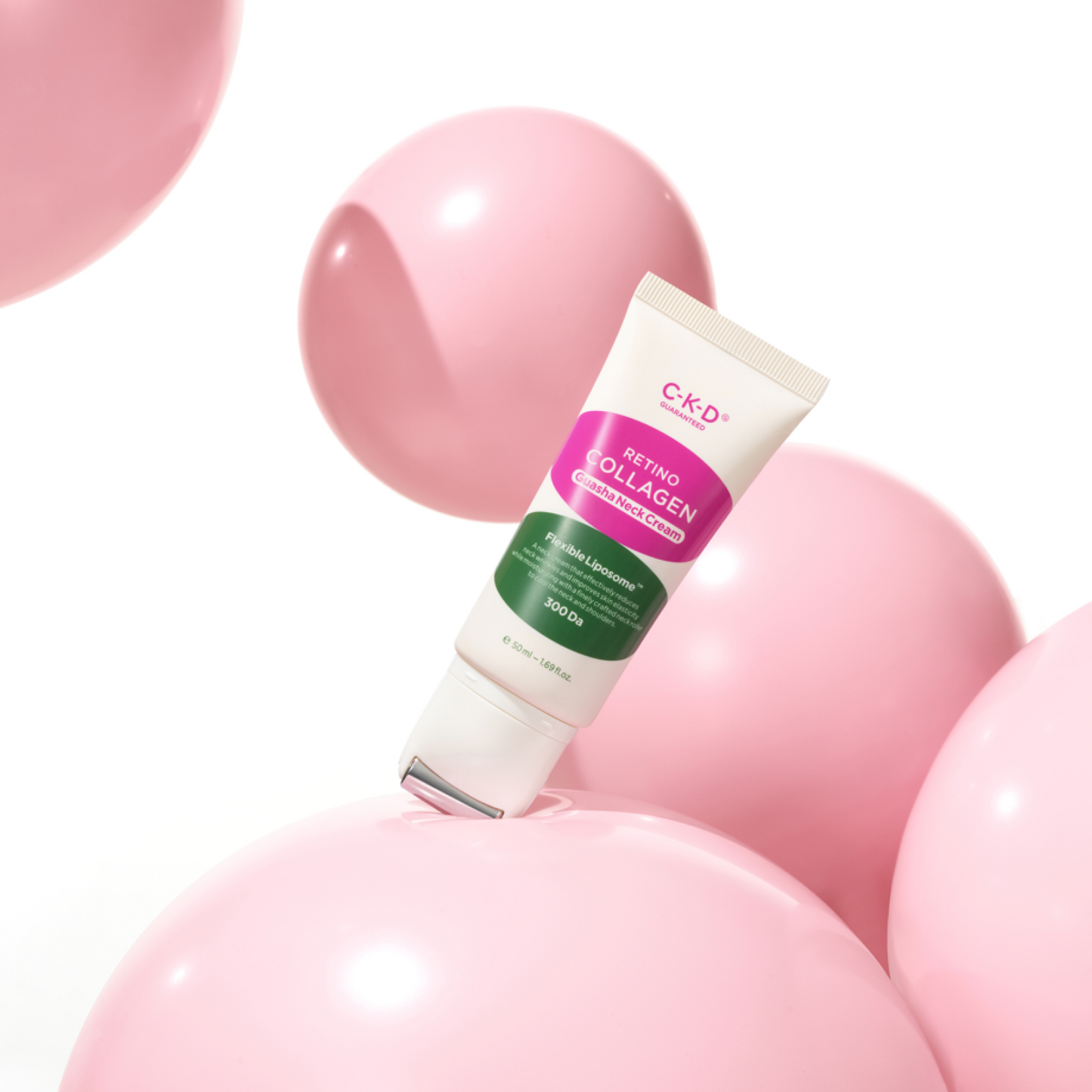 CKD Retino Collagen Guasha Neck Cream 50ml + Refill 50ml / 1.69 fl. oz. CKD 레티노 콜라겐 괄사 목주름 크림 본품 50ml + 리필 50ml