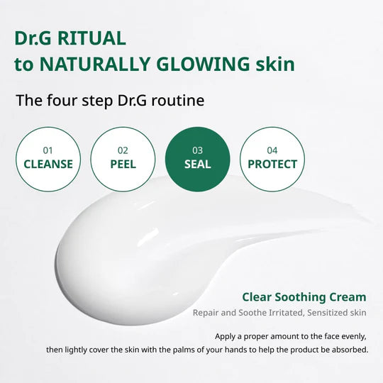 Dr.G Red Blemish Clear Soothing Cream 50mL X 2ea + 10mL x 2ea 닥터지 레드 블레미쉬 클리어 수딩 크림 50mL x 2ea + 10mL x 2ea