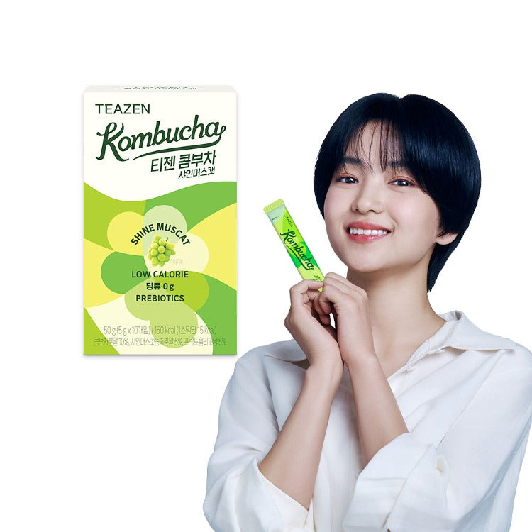 Teazen Kombucha Shine Muscat 5g x 10 sticks 티젠 콤부차 샤인머스캣 5g x 10포