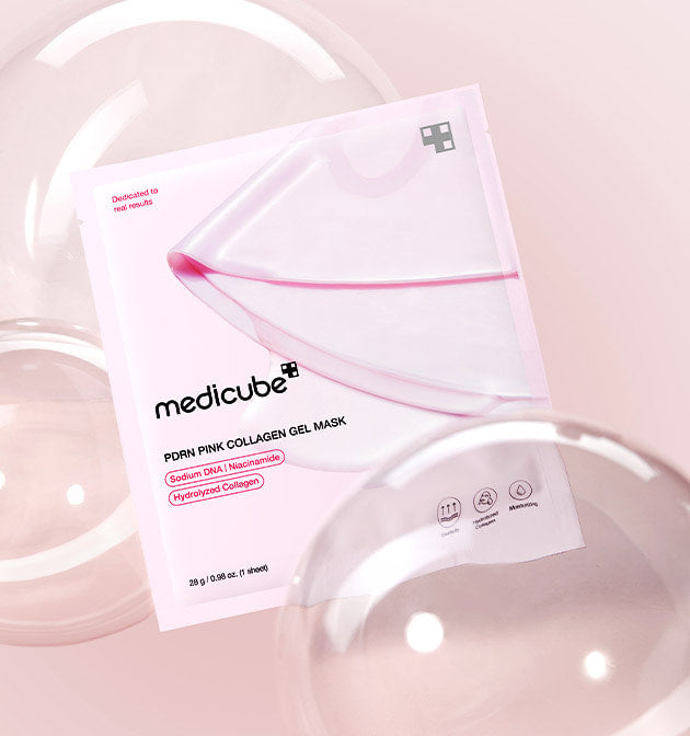 Medicube Salmon PDRN Pink Collagen Jelly Gel Mask 4EA 메디큐브 PDRN 핑크 콜라겐 겔 마스크 4매입