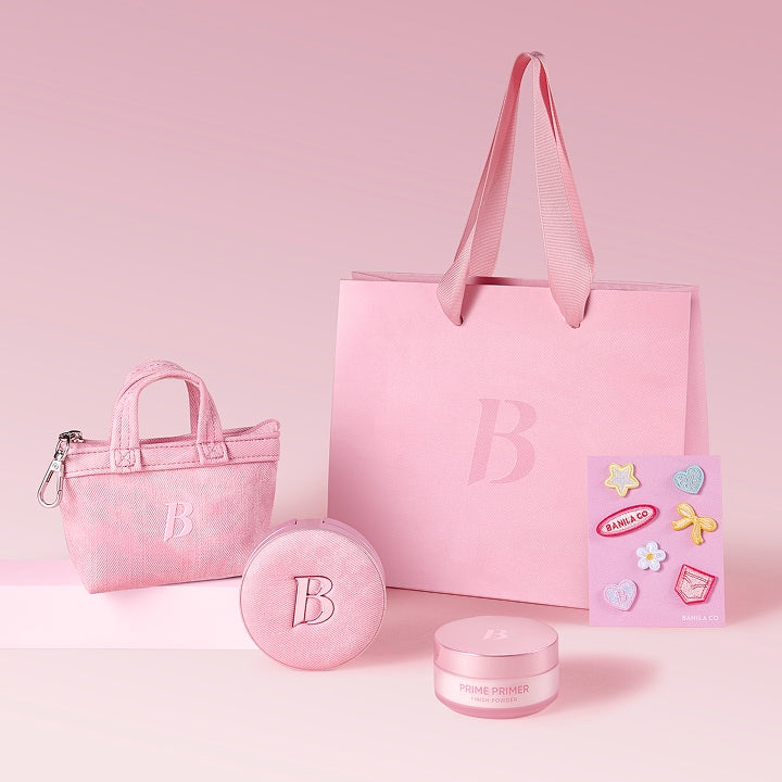BANILA CO Prime Primer Finish Powder Pink Denim Limited Edition 바닐라코 프라임 프라이머 피니쉬 파우더 핑크 데님 한정 에디션