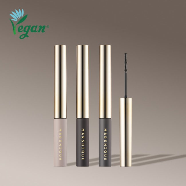 MARSHIQUE Enriched Eyelash Serum 3.5g Intense Black / Intense Brown / Intense Ash 마르시끄 인리치드 속눈썹 영양제 3.5g 인텐스 블랙 / 인텐스 브라운 / 인텐스 애쉬 4-in-1 Lash Serum with Natural Color, Curl & Lash Care