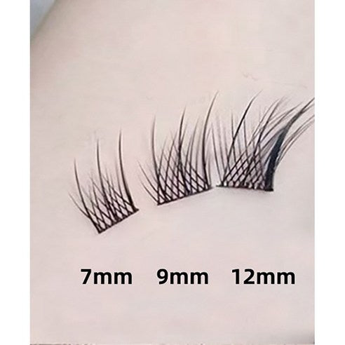 AMILIM No Glue Cluster Eyelashes Reusable Bulk 애미림 노글루 가닥손눈썹 여우디자인 대용량 재사용 가능