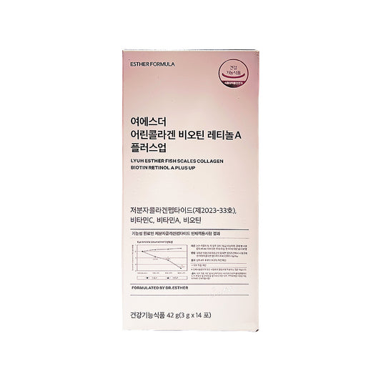 ESTHER FORMULA Dr. Esther Collagen Biotin Retinol A 42g (3g X 14 Sticks) ์์ค๋ํฌ๋ฎฌ๋ฌ ๋ฅํฐ์์ค๋ ์ด๋ฆฐ์ฝ๋ผ๊ฒ ๋น์คํด ๋ ํฐ๋ A 42g(3g X 14ํฌ)