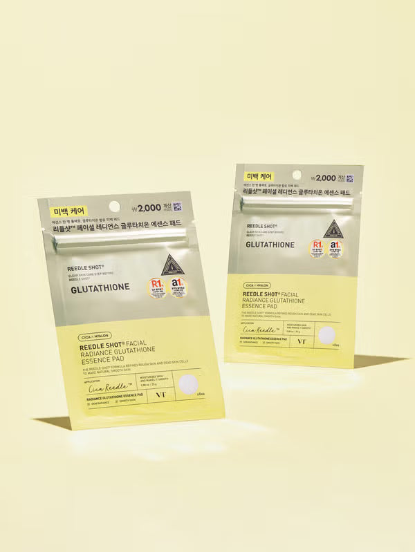 [PACK OF 2] VT Reedle Shot Facial Radiance Glutathione Essence Pad 8 Pads  VT 리들샷 페이셜 레디언스 글루타치온 에센스 패드 8매입