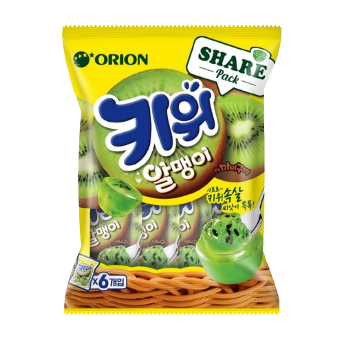 ORION Peelable gummies Kernel Jelly 216g (36g X 6EA) 4 flavors 오리온 후르츠 알맹이 젤리 216g (36g X 6EA) 4가지맛