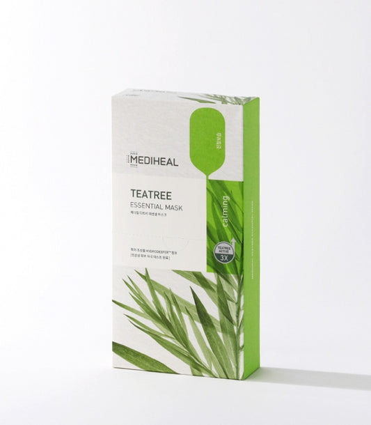 MEDIHEAL TEATREE ESSENTIAL MASK 10EA / ๋ฉ๋ํ ํฐํธ๋ฆฌ ์์ผ์
 ๋ง์คํฌํฉ 10์ฅ