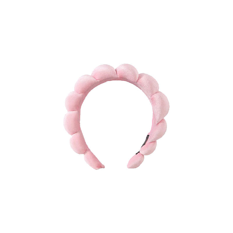 Headband + Wrist Wash band SET For Washing Face Pink Color 세안 밴드 머리띠 + 세안 손목 밴드 핑크색 세트