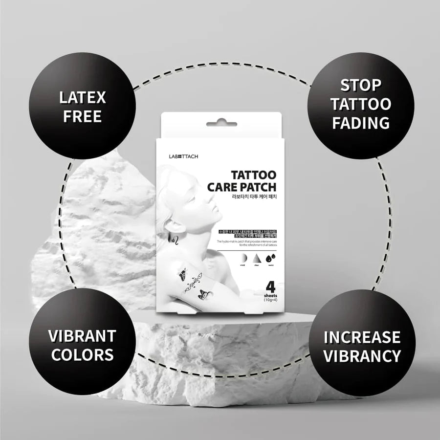 Labottach Tattoo Care Patch (for old tattoo) 4 Sheets 라보타치 타투 케어 패치 4매