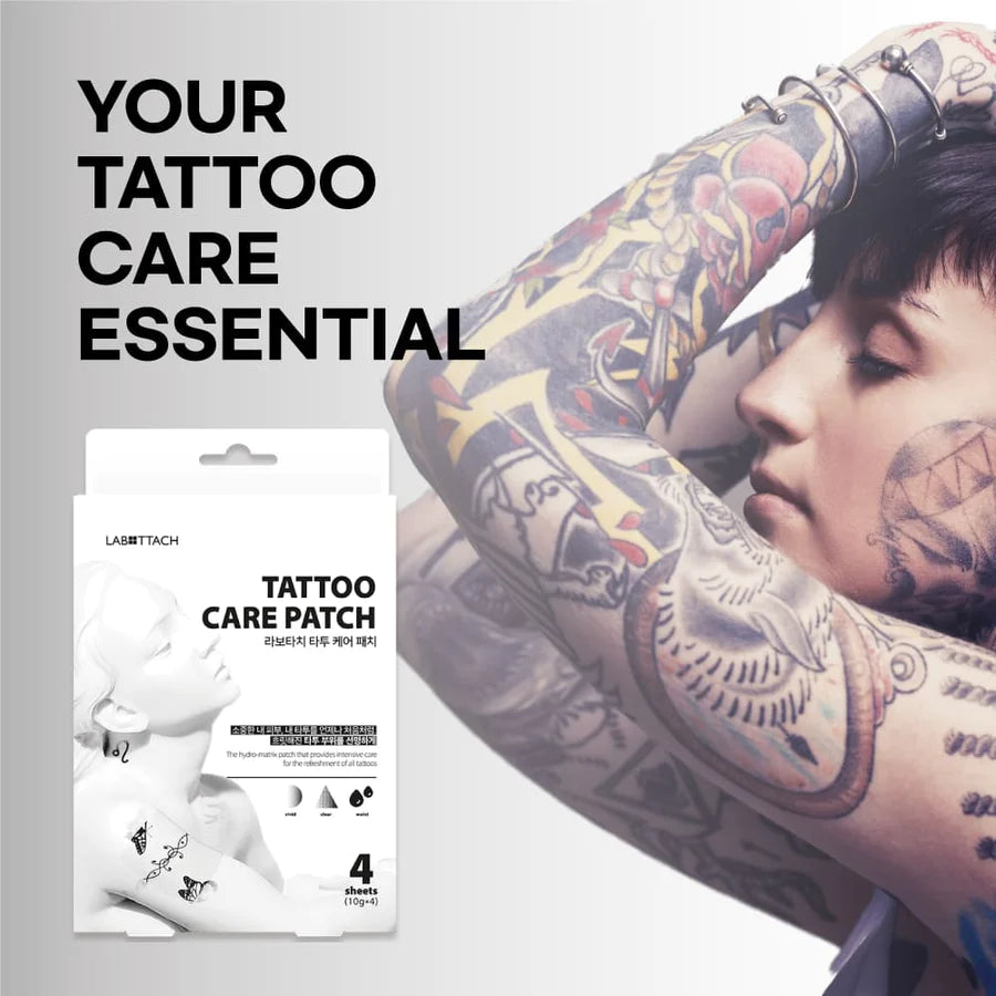 Labottach Tattoo Care Patch (for old tattoo) 4 Sheets 라보타치 타투 케어 패치 4매