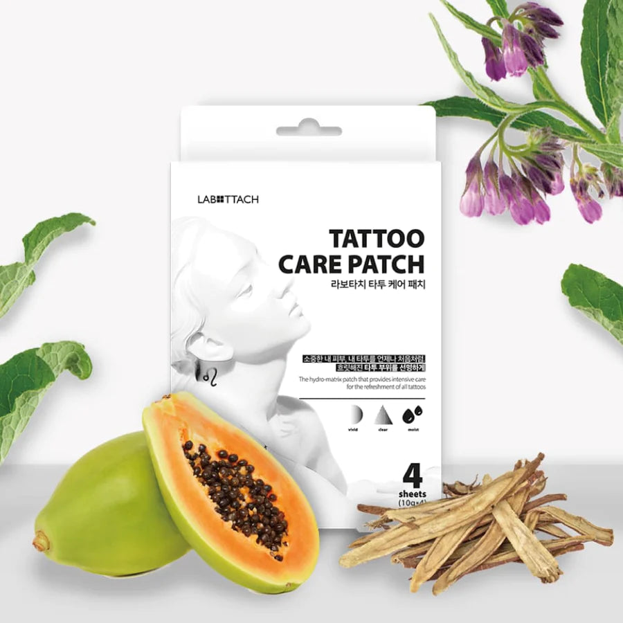 Labottach Tattoo Care Patch (for old tattoo) 4 Sheets 라보타치 타투 케어 패치 4매