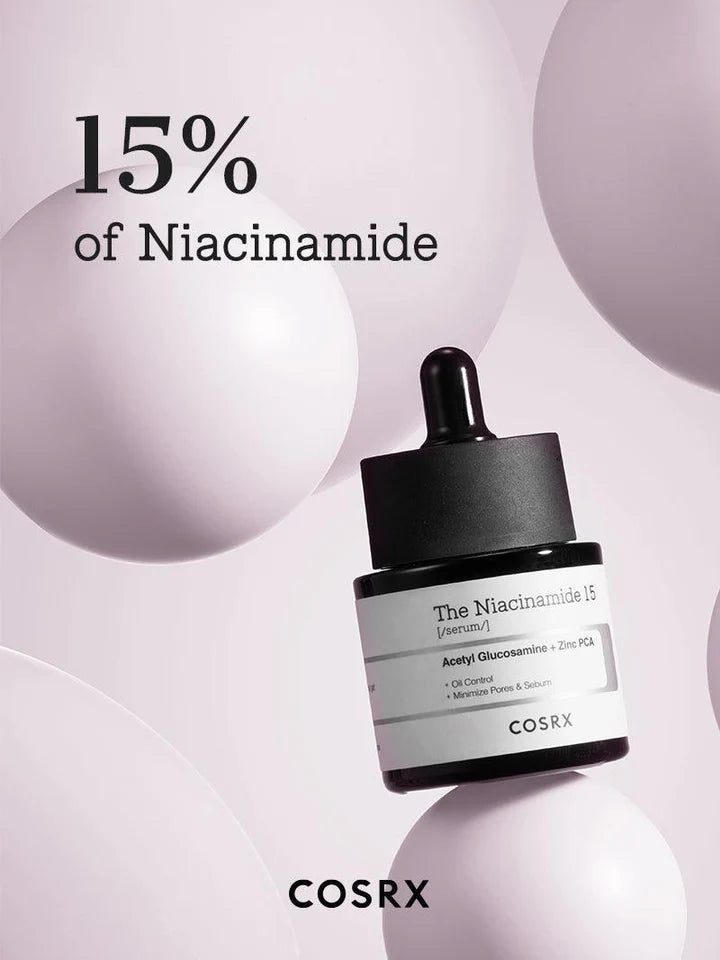 COSRX The Niacinamide 15 Serum 20mL / 0.67 fl.oz. 코스알엑스 더 나이아신아마이드 15 세럼 20ml / 0.67 fl.oz.