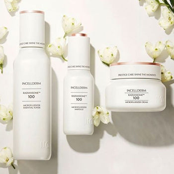 INCELLDERM RADIANSOME™100 ESSENTIAL TONER/AMPOULE/CREAM 3SET 인셀덤 래디언솜™100 에센셜 토너/앰플/크림 3종 세트