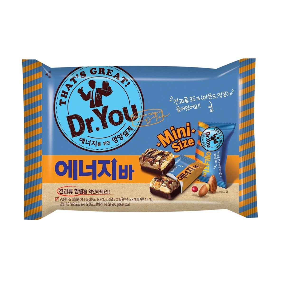 **Dr. You Energy Bar Mini 330g (10.3g x 32ea) / 닥터유 에너지바 미니 330g (10.3g x 약 32개입)