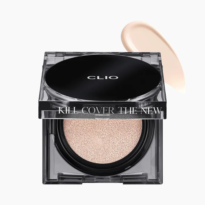 CLIO Kill Cover The New Founwear Cushion SPF50+/PA+++ 15g 0.52 oz + Refill 클리오 킬 커버 더 뉴 파운웨어 쿠션 SPF50+/PA+++ 15g 0.52 oz+ Refill
