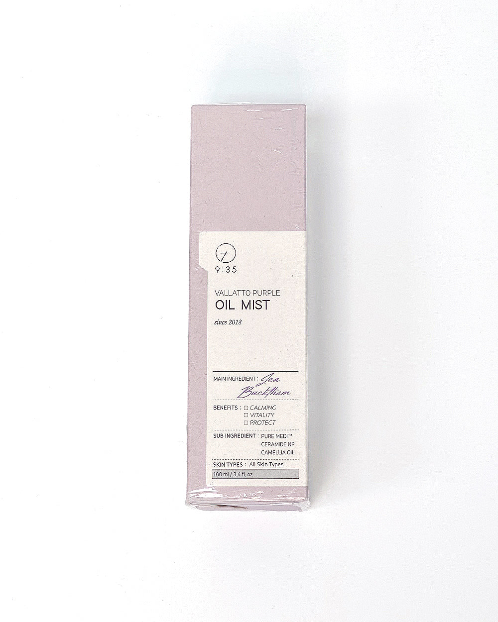 9:35 VALLATTO BEAUTY TIME VALLATTO PURPLE OIL MIST 3.4 fl oz 100ml 9:35 발라또 뷰티 타임 발라또 퍼플 오일 미스트 3.4 fl oz 100ml