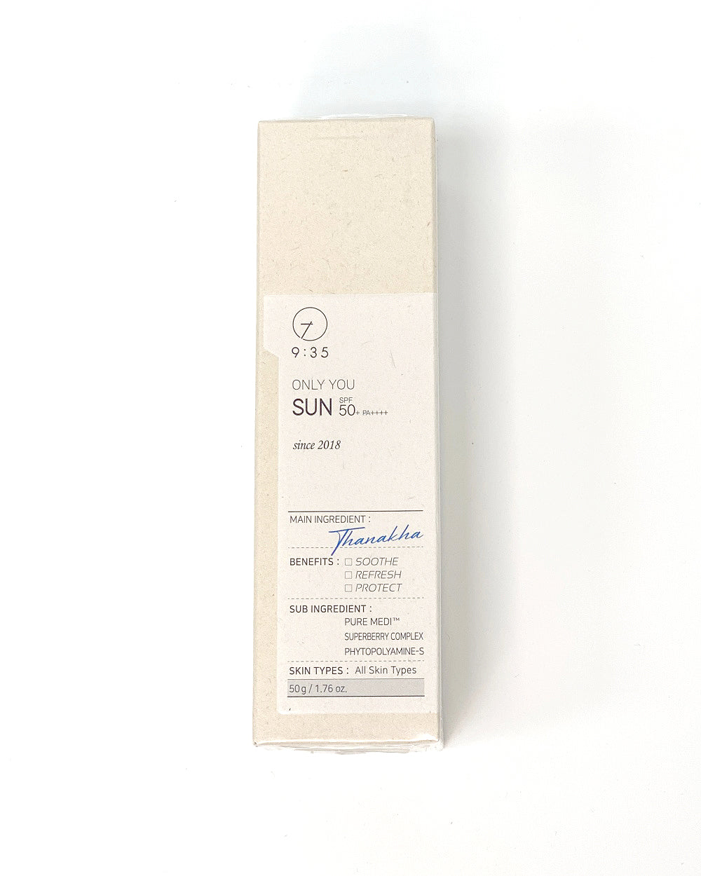 9:35 VALLATTO BEAUTY TIME ONLY YOU SUNSCREEN 1.76 oz 50g 9:35 발라또 뷰티 타임 온리 뉴 선스크린 1.76 oz 50g