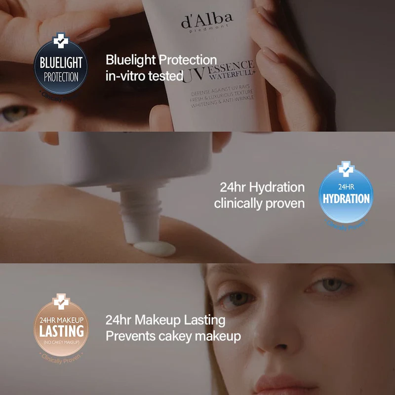 d'Alba Waterfull Essence Sunscreen 50ml SPF 50+ PA++++ / 달바 워터풀 에센스 선크림 50ml SPF 50+ PA++++