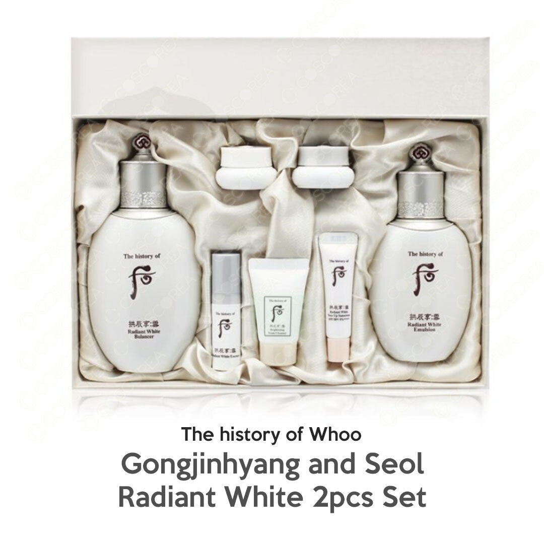 THE HISTORY OF WHOO Gongjinhyang Seol Radiant White 2pcs Set 더 후 공진향:설  (미백기능성화장품)