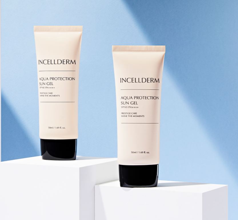 INCELLDERM Aqua Protection Sun Gel 50mL SPF50+ Broad Spectrum 인셀덤 아쿠아 프로텍션 선젤 50mL