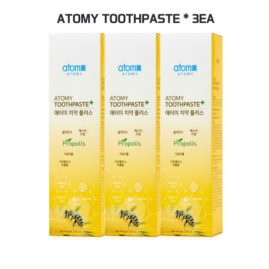 ATOMY TOOTHPASTE+ 200g*3EA / ์ ํฐ๋ฏธ ์น์ฝ ํ๋ฌ์ค 200g*3๊ฐ