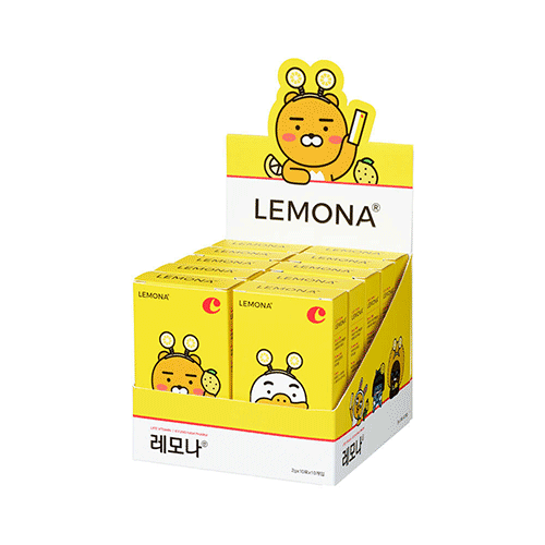 Kyung Nam Pharm Lemona X Kakao Friends Powder 2g X 10 Stick X 10 Box (Total 100 Stick) 경남제약 레모나 X 카카오 프렌즈 산 2g X 10포 X 10박스(총 100포)