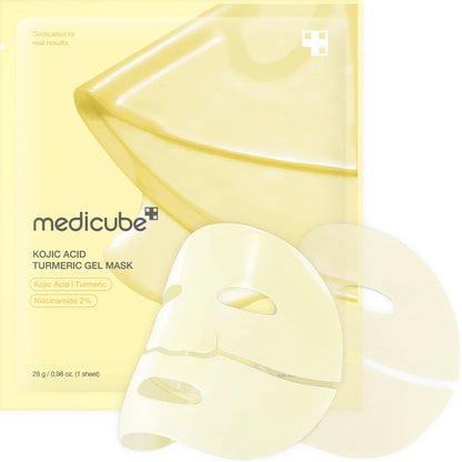 Medicube Kojic Acid Tumeric Brightening Gel Mask 28g / 0.98 oz. x 4ea 메디큐브 코직애씨드 터메릭 비타 겔 마스크 28g / 0.98 oz. x 4ea