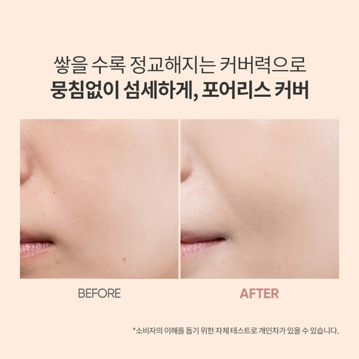 BANILA CO Covericious Power Fit Foundation SPF 45 PA++ 바닐라코 커버리셔스 파워 핏 파운데이션 SPF45 PA++ High-coverage Pore-blurring Lightweight semi-matte Long-wearing Foundation