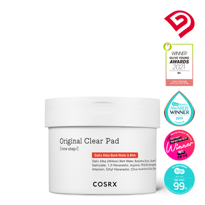 COSRX One Step Original Clear Pad 90Pads 6.25 fl. oz. 코스알엑스 원스텝 오리지널 클리어 패드 90매