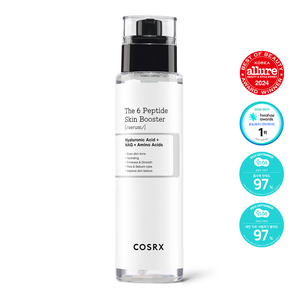 COSRX The 6 Peptide Skin Booster Serum 150ml / 5.07 fl.oz. x 2ea 코스알엑스 더 6 펩타이드 스킨 부스터 세럼 150ml / 5.07 fl.oz. x 2ea