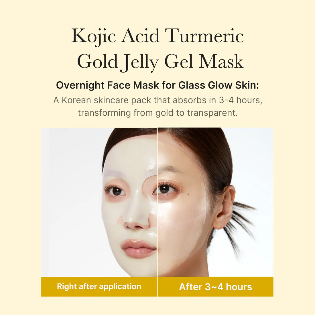 Medicube Kojic Acid Tumeric Brightening Gel Mask 28g / 0.98 oz. x 4ea 메디큐브 코직애씨드 터메릭 비타 겔 마스크 28g / 0.98 oz. x 4ea