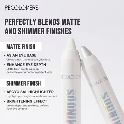 PECOLOVERS Highlight Silkworm Pen Aegyo Sal Eyeshadow 6 Colors 페코러버스 하이라이트 실크웜 펜 애교살 아이섀도우 펜 6색
