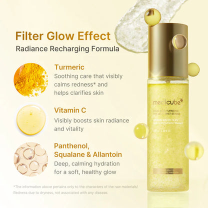 Medicube Kojic Acid Turmeric Vitamin Gold Jelly Mist Serum 100ml 메디큐브 코직애씨드 터메릭 비타 미스트 세럼 100ml