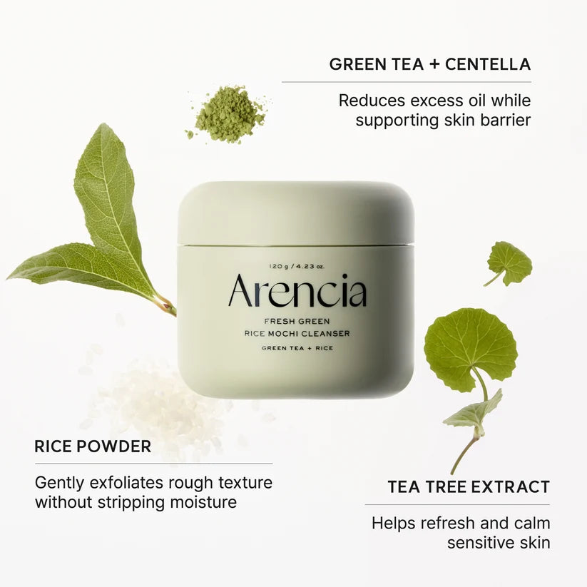 Arencia Fresh Green Rice Mochi Cleanser 120g 아렌시아 프레시 그린 클렌저 떡솝 120g
