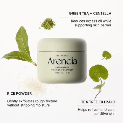 Arencia Fresh Green Rice Mochi Cleanser 120g 아렌시아 프레시 그린 클렌저 떡솝 120g