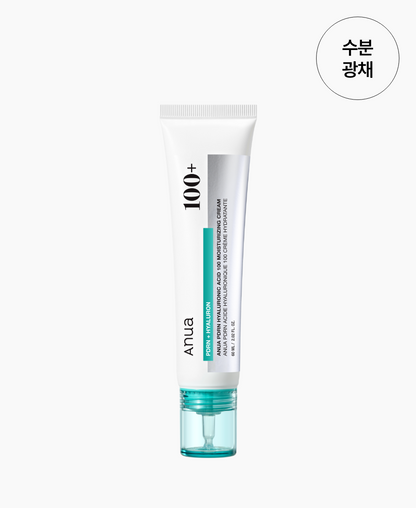 ANUA PDRN Hyaluronic Acid 100 Moisturizing Cream 60ml / 2.02 fl. oz. 아누아 PDRN 히알루론산 100 수분 크림 60ml / 2.02 fl. oz.