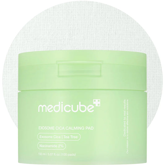 Medicube Exosome Cica  Calming Toner Pad 100Pads Low-Irritating Daily Texture Care 메디큐브 엑소좀 시카 요철 진정패드 100패드