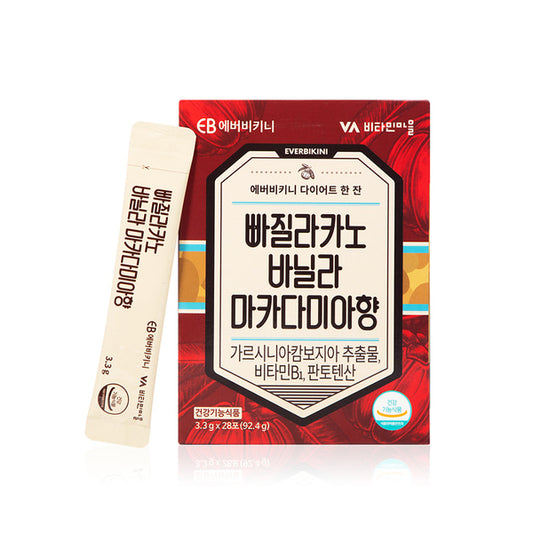 Everbikini Ppagillacano Vanilla Macadamia Flavor 3.3g X 28 Stick 에버비키니 빠질라카노 바닐라 마카다미아향 3.3g X 28포