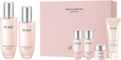 [NEWEST VER] *Refillable* O HUI MIRACLE MOISTURE PINK BARRIER 2PCS SPECIAL SET (오휘 미라클 모이스처 핑크 베리어 스페셜 2종 세트)