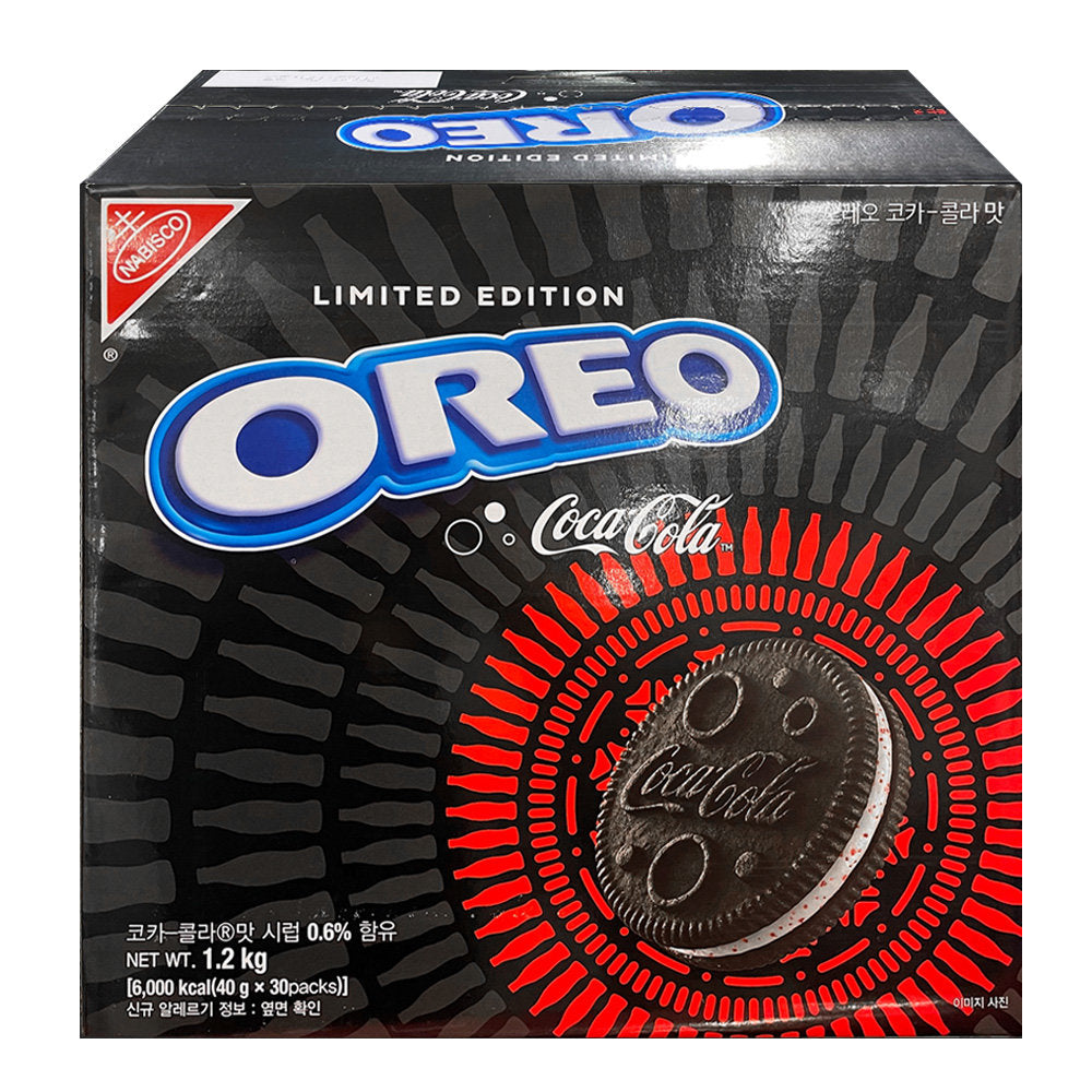 Limited Edition OREO Coca-Cola Korea Exclusive 1.2kg (40g x 30 Pack) 오레오 코카-콜라맛 1.2kg (40g x 30pack)