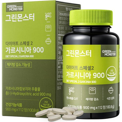 GREEN MONSTER Diet Special 2 Garcinia 900 112 Tablets 그린몬스터 다이어트 스페셜2 가르시니아 900 112정