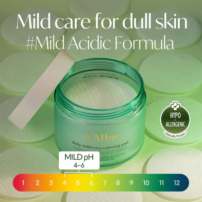 d'Alba Daily Mild Cica Calming Pad 달바 데일리 마일드 시카 카밍 패드