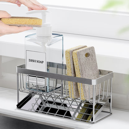 Modenzip Premium Wide All-Stainless Sponge Holder 3 Styles 모든집 와이드 올스텐 수세미거치대 3종