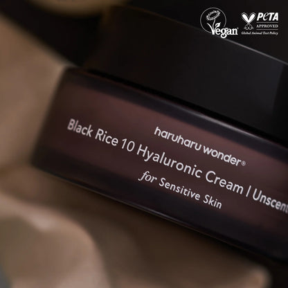 Haruharu Wonder Black Rice 10 Hyaluronic Cream Unscented 50ml 하루하루원더 블랙라이스 10 히알루로닉 크림 무향 50ml