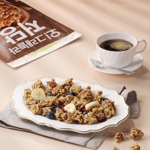[PACK OF 2] Market O NATURE O! Granola Low Sugar Whole Barley Cereal 360g 마켓오네이처 오 그래놀라 저당 통보리 시리얼 360g
