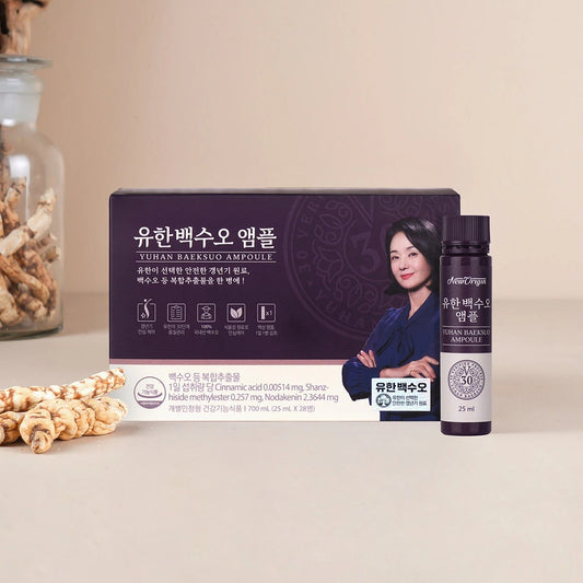 New Origin of Yuhan Baeksuo Ampoule 25ml x 28ct (Menopause, Baeksuo)  뉴오리진 유한백수오앰플25ml x 28병 (갱년기 건강관리, 백수오)