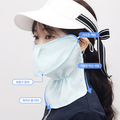 [PACK OF 2] INCONTRO UV-Cut ASA Breathable 3-Layer Mask UV Protection Sports Golf Mask 인콘트로 아사 자외선 차단 3단 스포츠 골프 마스크