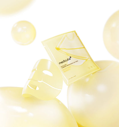 Medicube Kojic Acid Tumeric Brightening Gel Mask 28g / 0.98 oz. x 4ea 메디큐브 코직애씨드 터메릭 비타 겔 마스크 28g / 0.98 oz. x 4ea