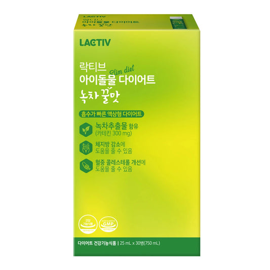 LACTIV Idol Water Diet Honey Green Tea Flavor 25mL x 30ea(750mL) 락티브 아이돌물 다이어트 녹차꿀맛 25mL x 30병(750 mL)