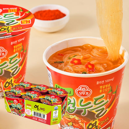 [PACK OF 6] OTTOGI Cup Noodle Yeul Ramen Flavor 오뚜기 컵누들 열라면 Extra Spicy Korean Instant Glass Noodles
